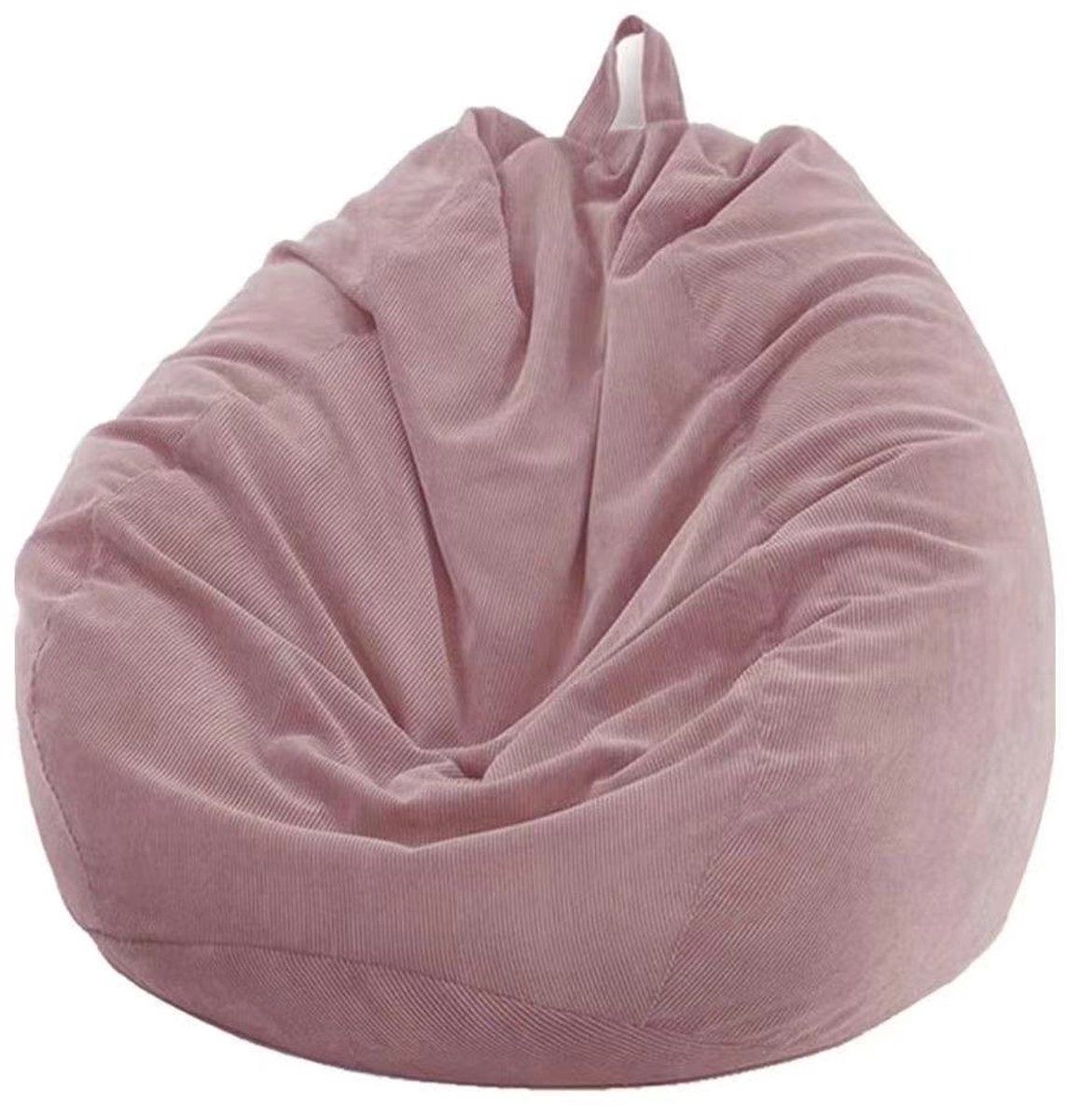 Roze katoen-linnen zitzak zonder vulling 100*120cm | Comfortabele duurzame hoes voor volwassenen en tieners | Geschikt voor woonkamer, slaapkamer en speelkamer