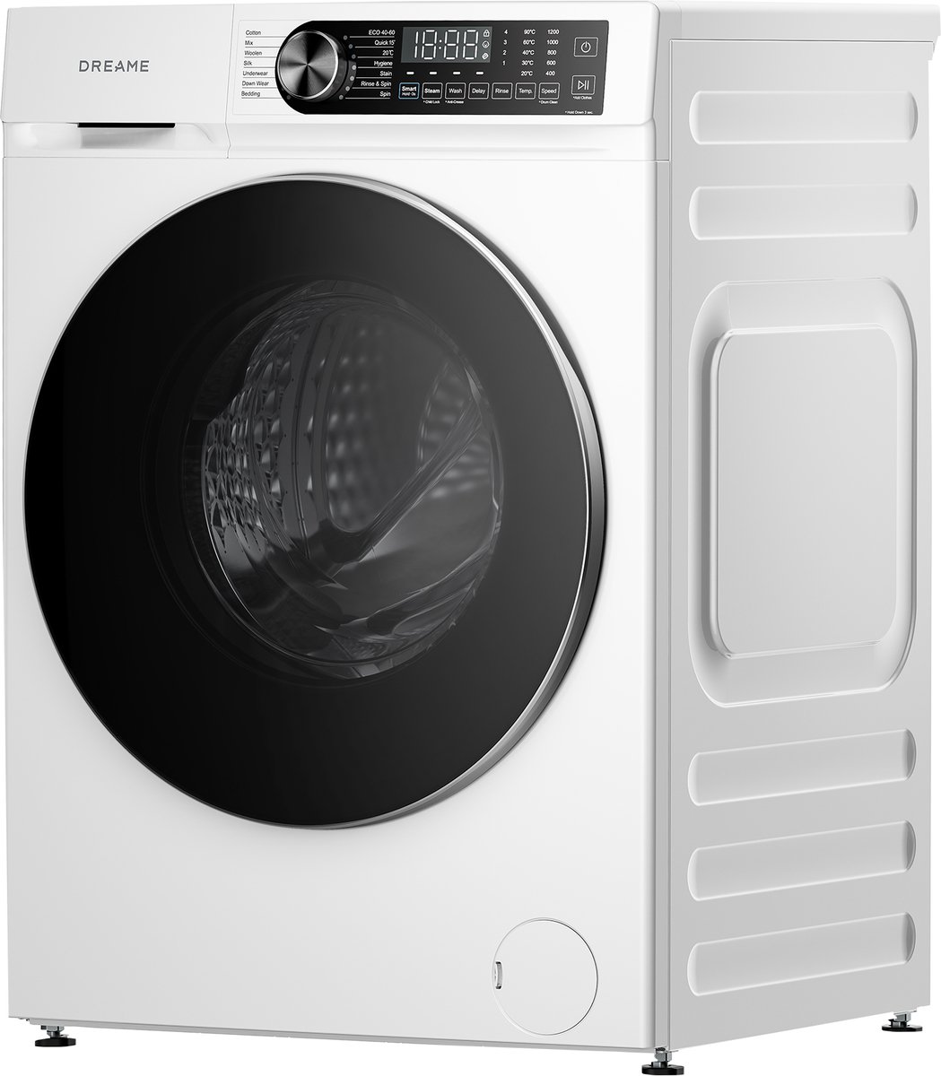 Dreame Wasmachine S-Ultra 9kg – DD Direct Drive Motor, Stoomsterilisatie, 7 Wasprogramma's, 530mm Slanke Behuizing, 1200 tpm, Energieklasse A