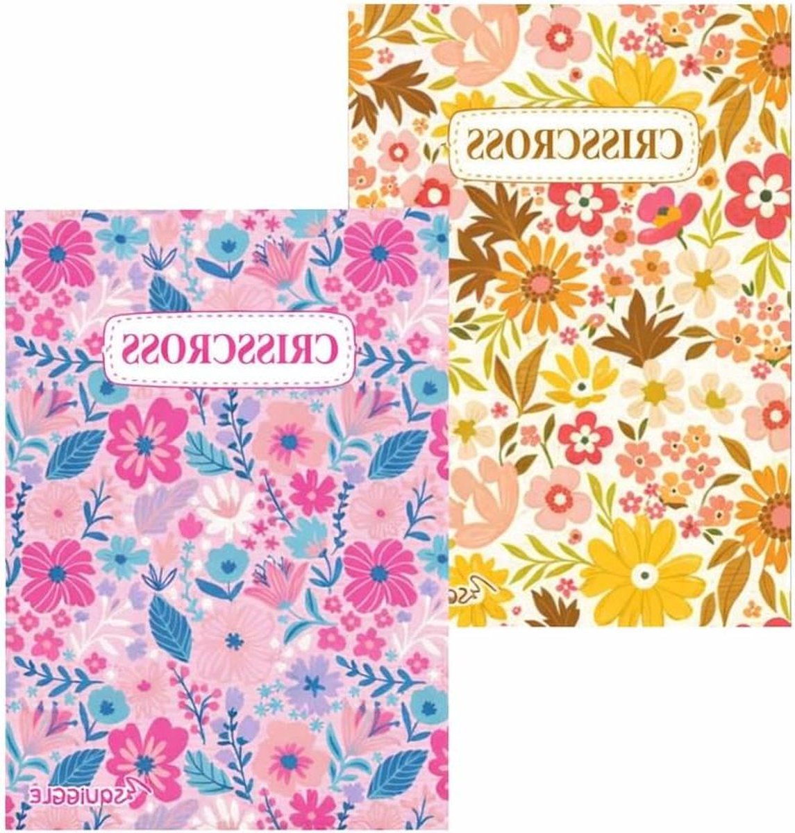 Woordzoekboeken Set - Puzzel Boeken - Reis Vermaak - Bloemen Thema - 2 Boeken - Meerkleurig