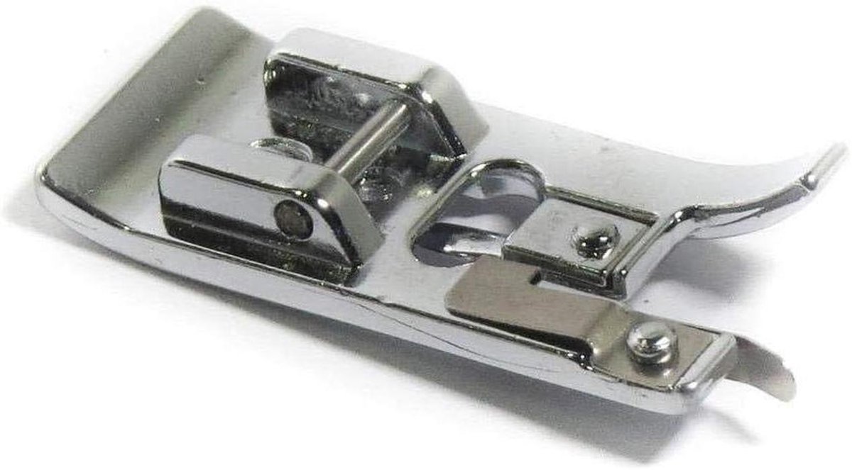 Overlock naaivoet - Naaimachine accessoire - Professioneel naaiwerk - Snap-on systeem - 5 mm breedte - Zilver