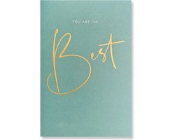 Cards & Crafts You Are The Best Wenskaart - Vaderdag / Moederdag / Felicitatie- 12 x 17 cm - gevouwen kaart Inclusief envelop
