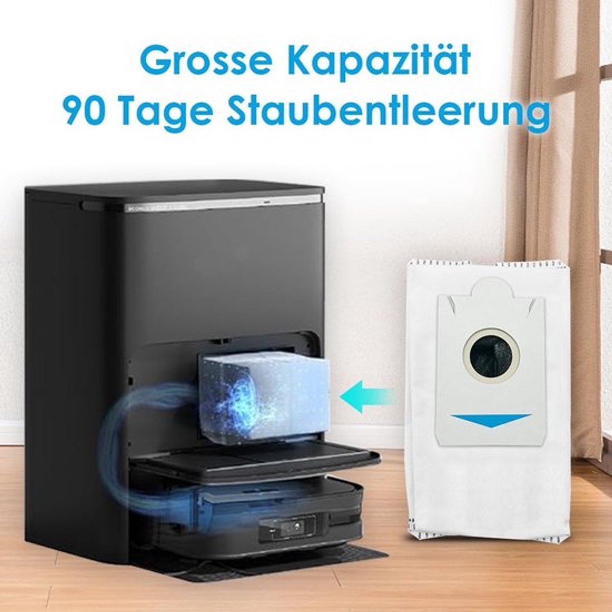 Stofzuigerzakken Geschikt voor Ecovacs Deebot X2 Omni, 6-pack
