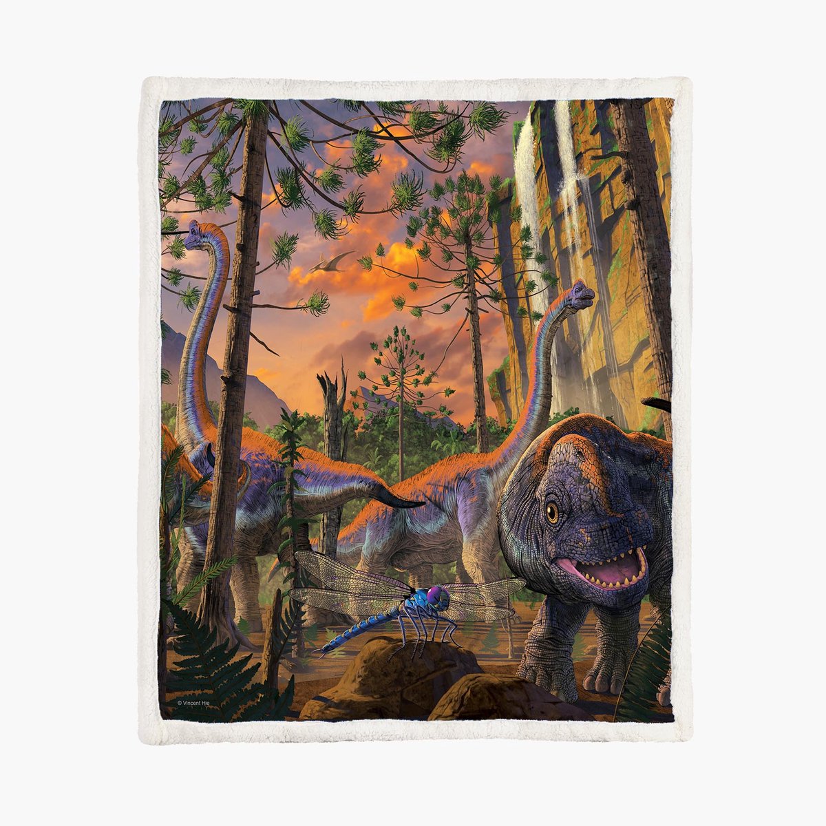 Dinosaurus Fleece Deken 130*150cm Curious Dino