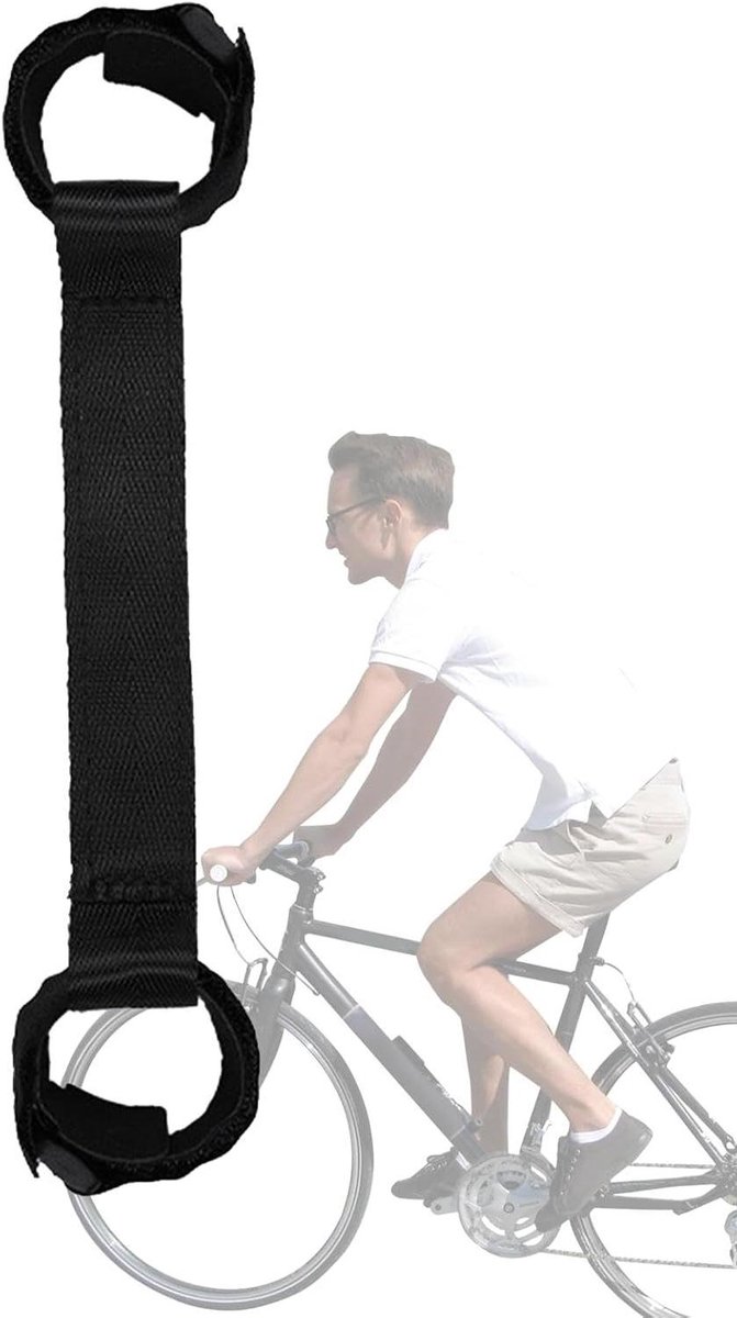 Fietsframe Riem - Fietsdraagband Bagageband - Fiets Transport - Slijtvast ABS Gesp - 1 meter - Zwart