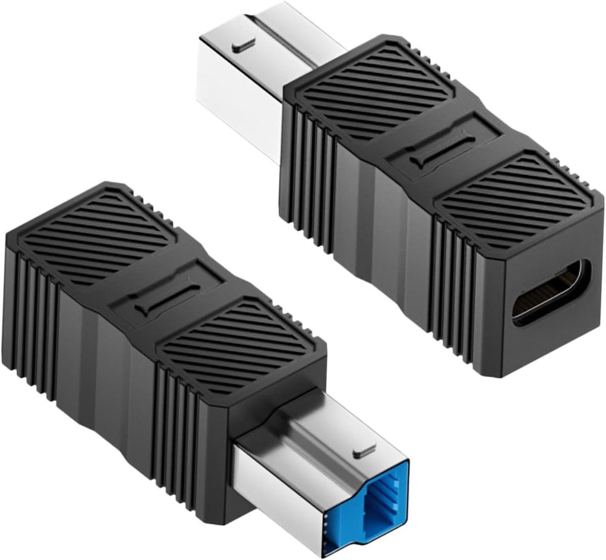 USB naar B Adapter - Connector Converter - Data Overzetten - USB 3.0 Technologie - 13.61 g - Zwart