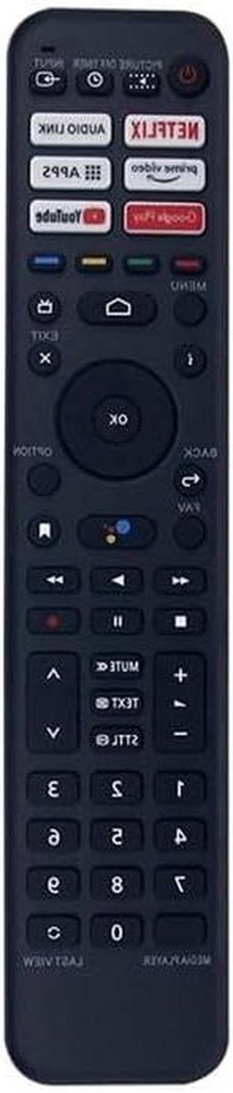 Afstandsbediening - TV Afstandsbediening - TV Bediening - Geen Stemfunctie - 1x1x1 cm - Zwart