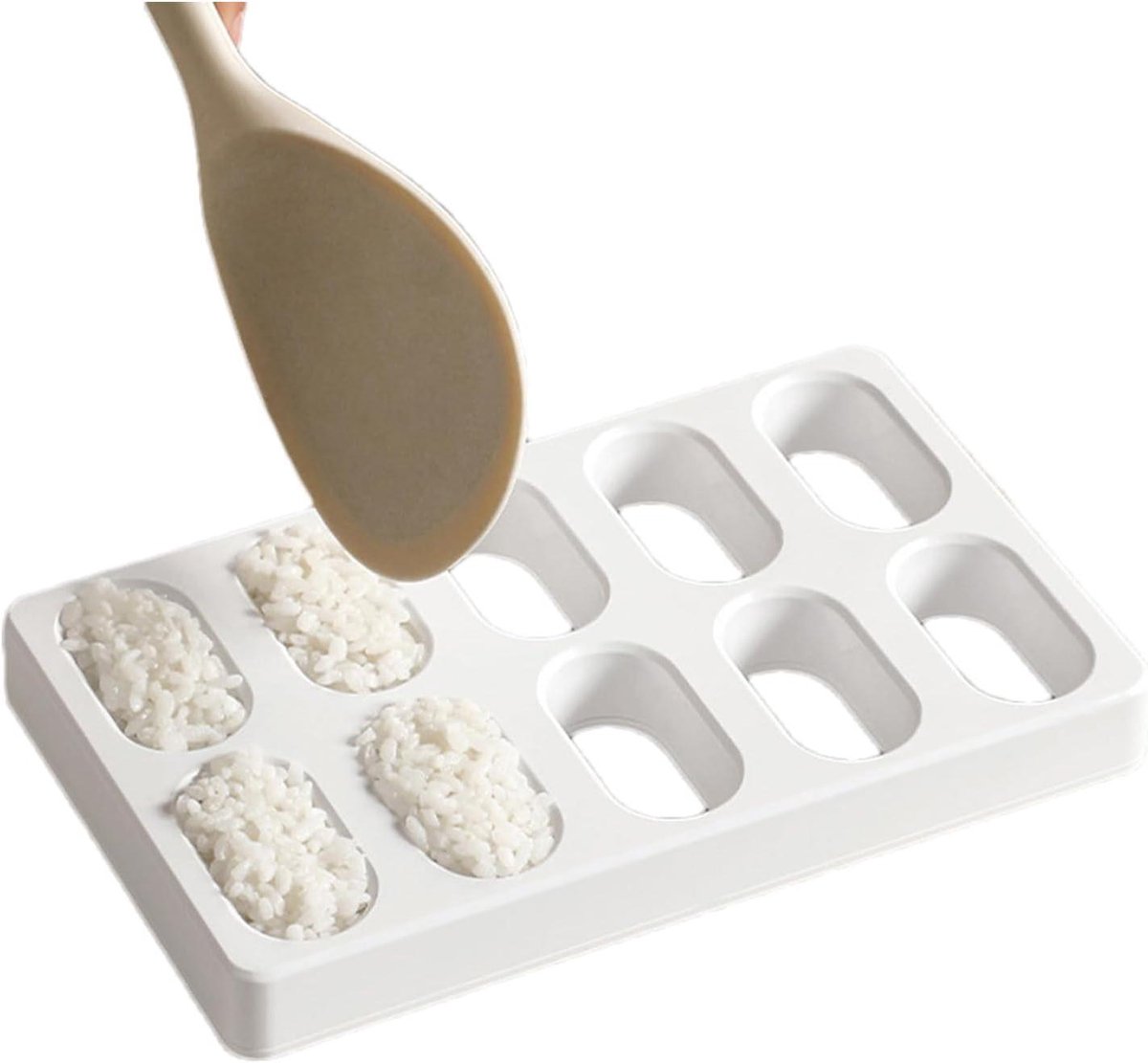 Sushi Maker - Sushi Kit - Sushi Bereiden - Uniforme Vorm - 10 Rasters - Wit