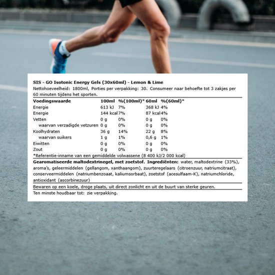 Science in Sport - SiS Go Isotonic Energygel - Energie gel - Isotone Sportgel - Lemon & Lime Smaak - 30 x 60ml van Science in Sport — afbeelding 5