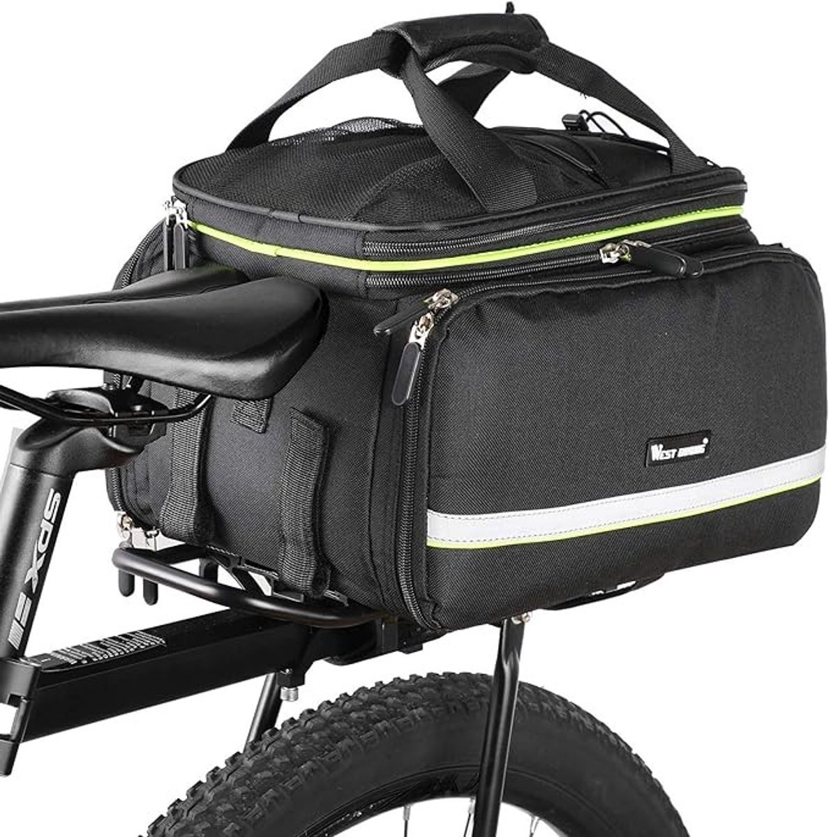 Waterdichte Fietstas 25L - Achterbagagedrager met Schouderriem