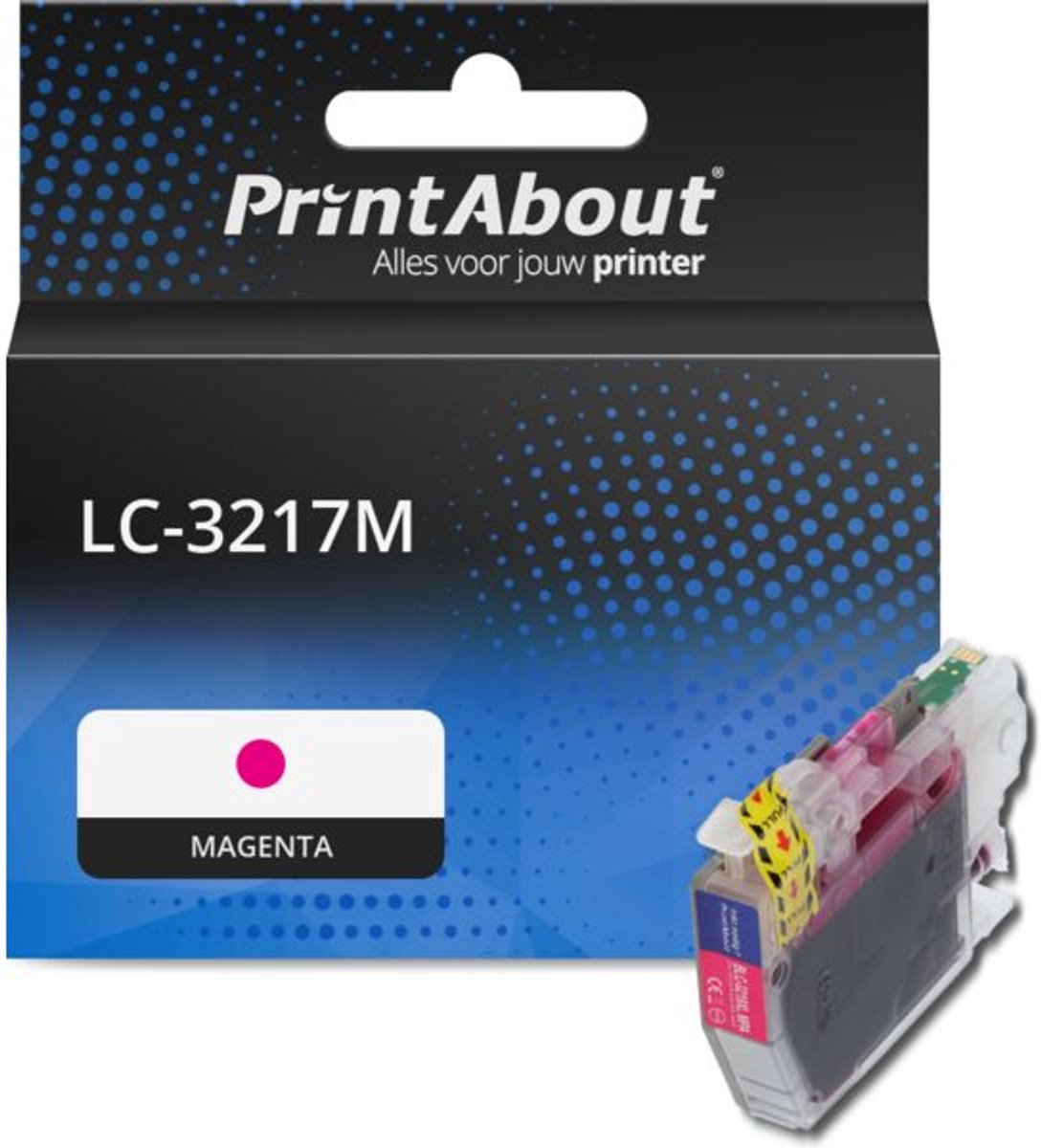 PrintAbout huismerk Inktcartridge BLC-3217MPA Magenta Hoge capaciteit geschikt voor Brother