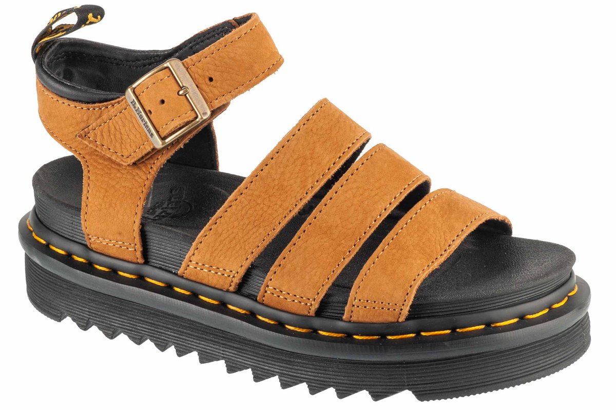 Dr. Martens Dames Sandalen Met Gesp Sluiting Beige