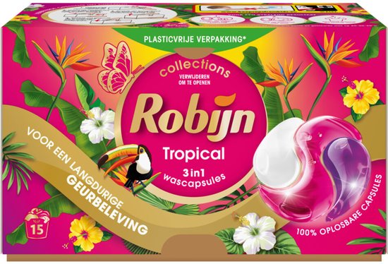 Robijn Wascapsules 3-in-1 Tropical 15 stuks
