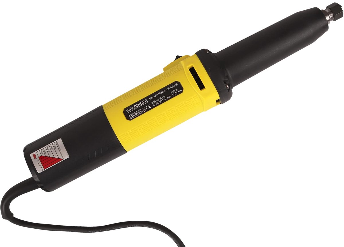 WELDINGER GS 650el rechte slijper, gereedschapsopname, 3/6/8 mm, 650 W, toerentalregeling thumbnail 6