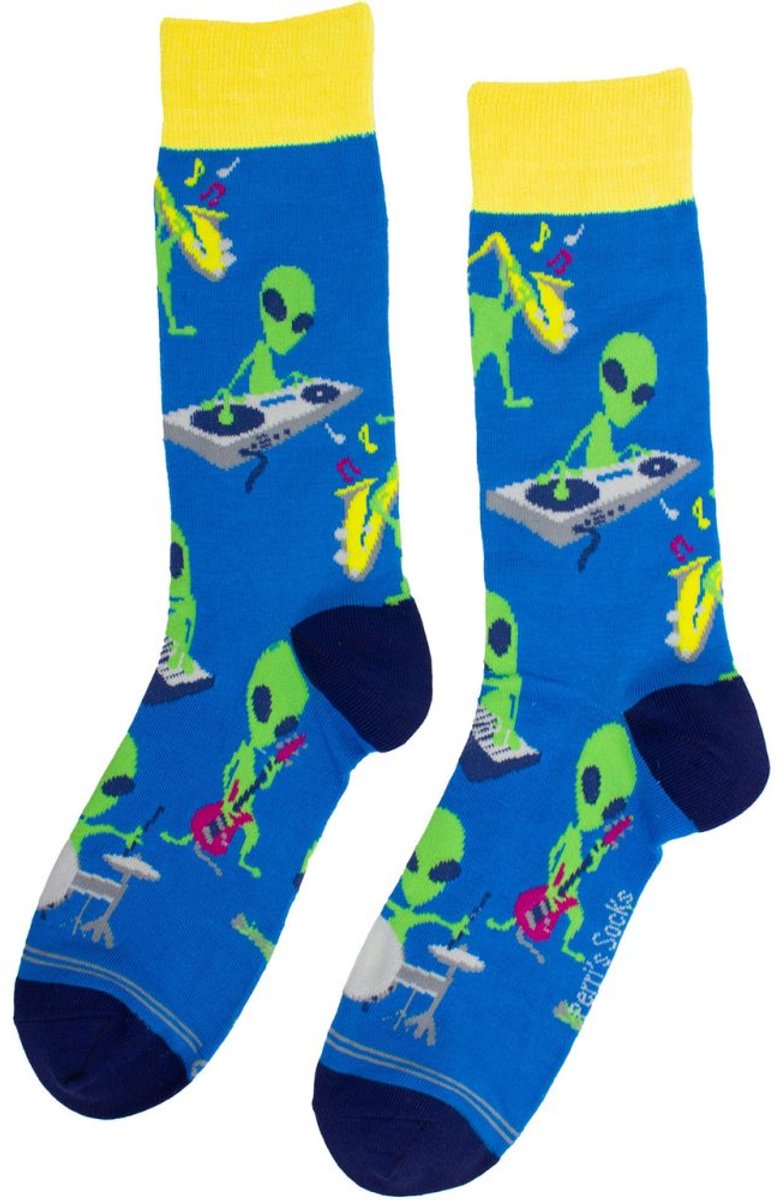 - Aliens Sokken - Blauw