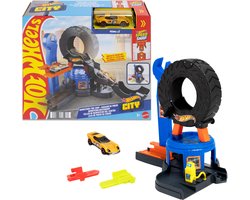 Hot Wheels City Bandenwerkplaats - Speelset met sleepwagen