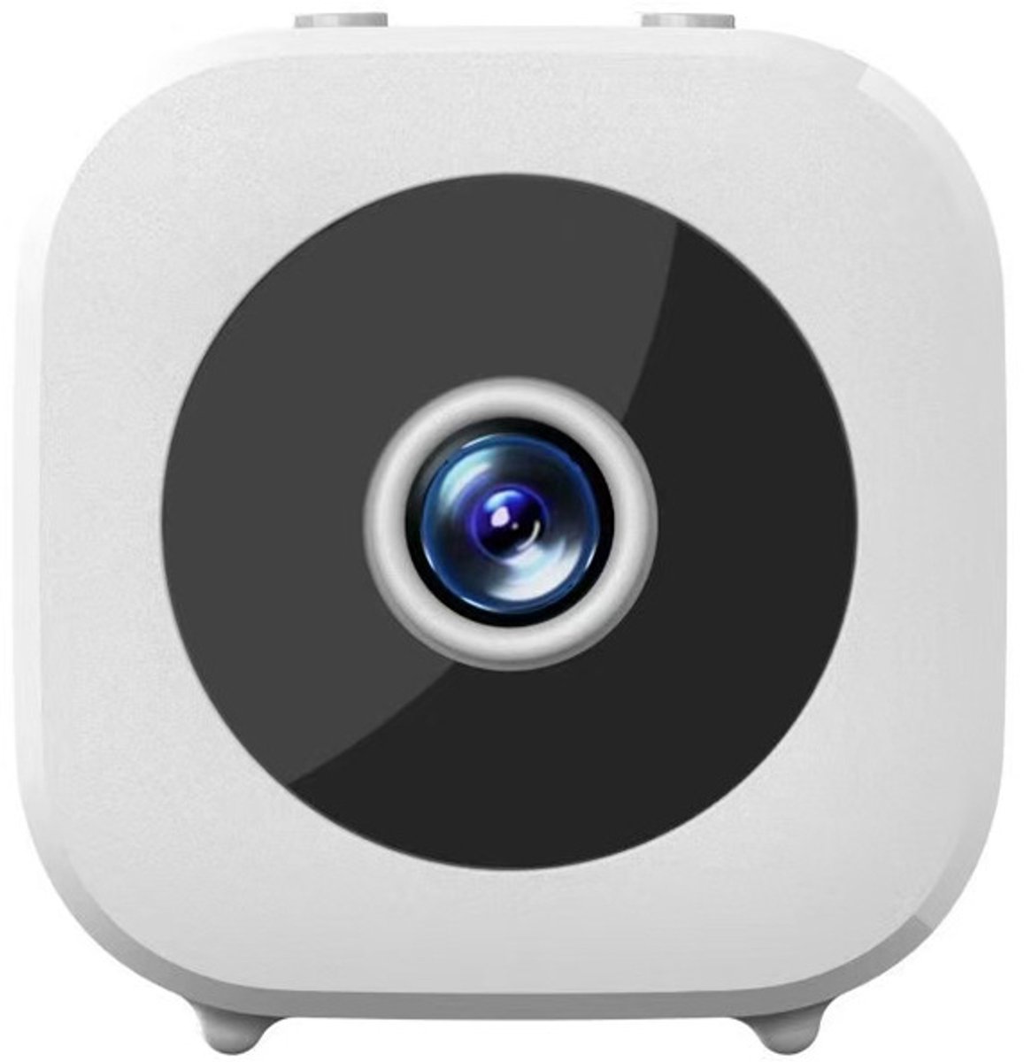 Camera - Mini Spionagecamera - Draadloze Wi-Fi - Beveiligingscamera voor thuis - 1080p HD - Kleine kamer - Met nachtzicht, geschikt voor binnen- en buitengebruik, wit