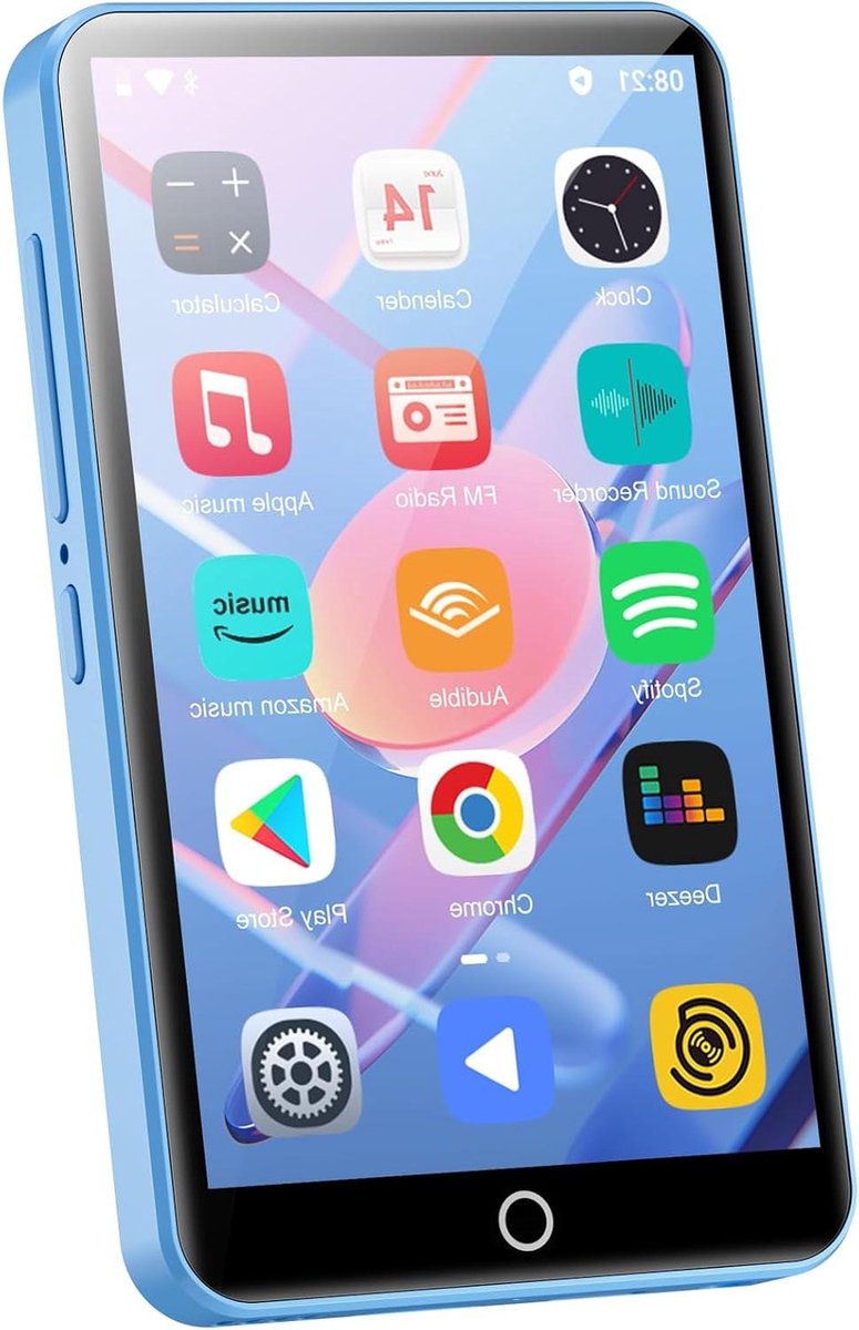 Draagbare Muziekspeler - MP3 Speler - Muziek Luisteren - Android Systeem WiFi - 80GB Opslag - Blauw