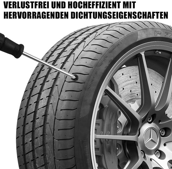Bandenreparatieset - Noodreparatie - Onderweg - Universeel - 20 stuks - Zwart — afbeelding 4