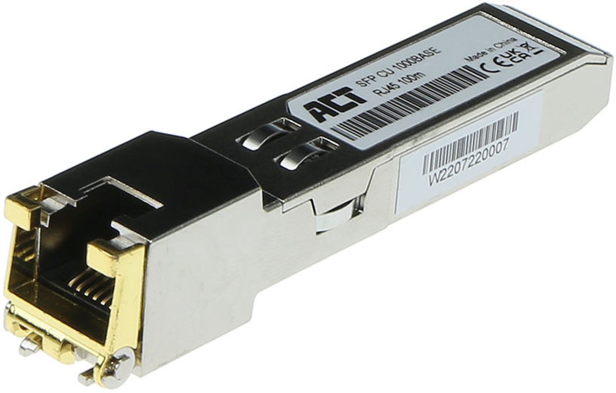 ACT TR0005 SFP 1000Based koper RJ45 coded voor Open platform