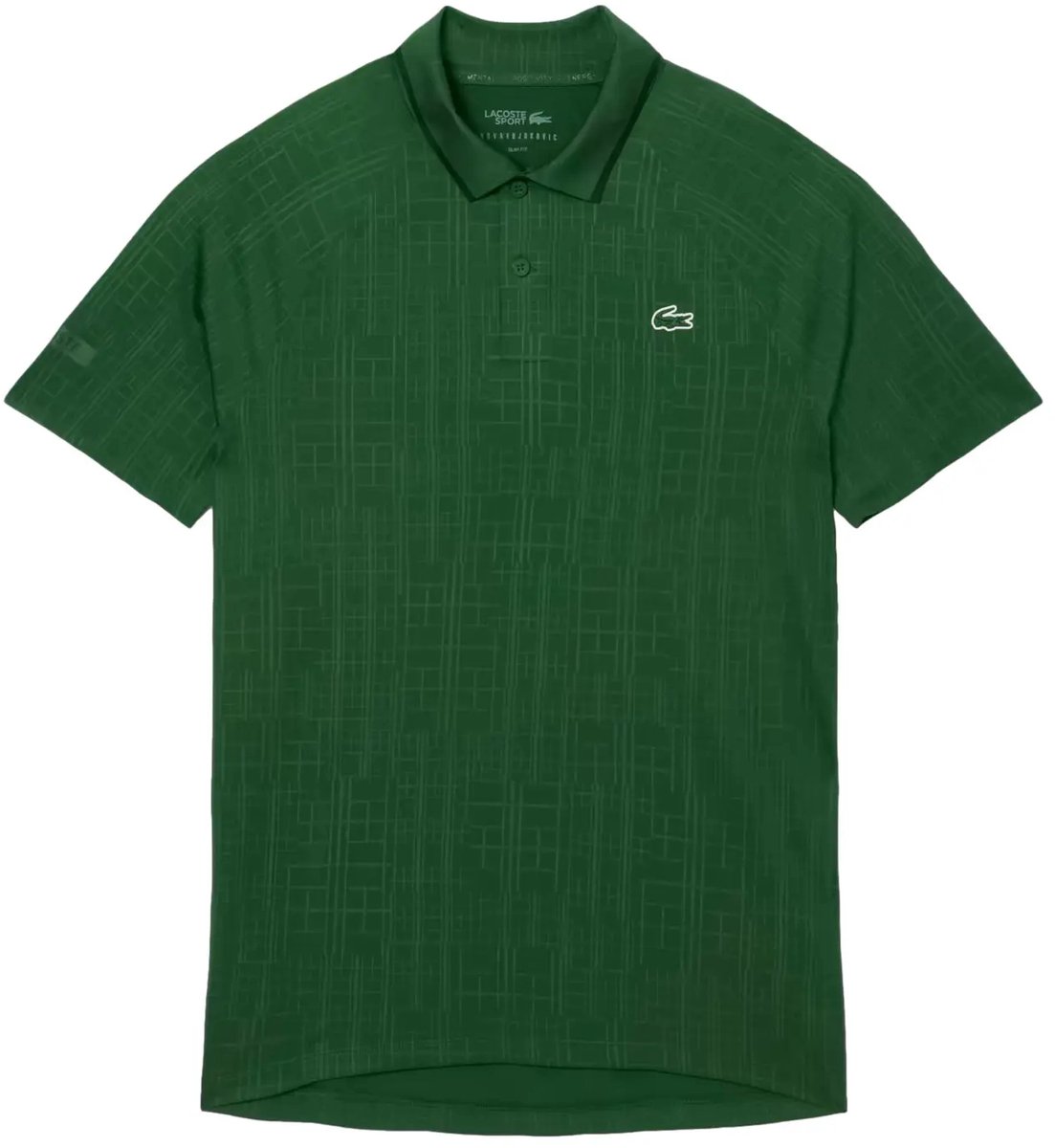 Polo Lacoste Novak Djokovic On Court Groen