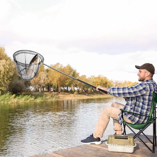 Telescopische Vangnetten - Vliegernet Vangnet - Insecten Vangen - Opvouwbaar Aluminium - 170 cm - Zwart — afbeelding 2