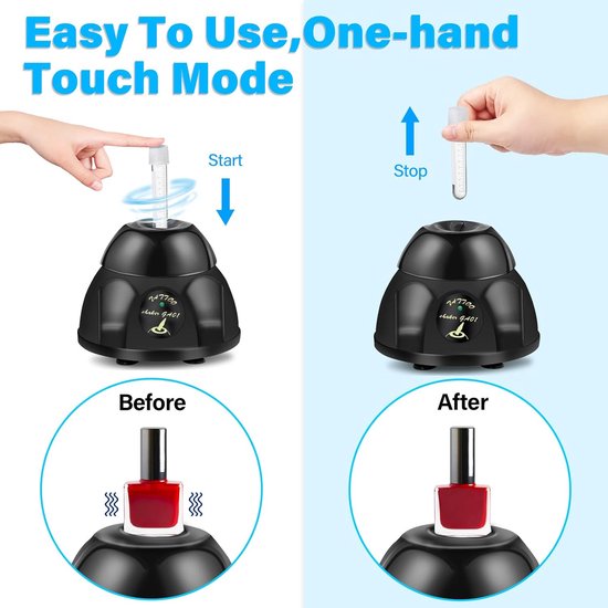 Mini Vortex Mixer - Laboratoriumschudder Verfshaker - Vloeistoffen Mengen - Krachtig Meng Effect - 50 ml - Wit van MINI — afbeelding 2