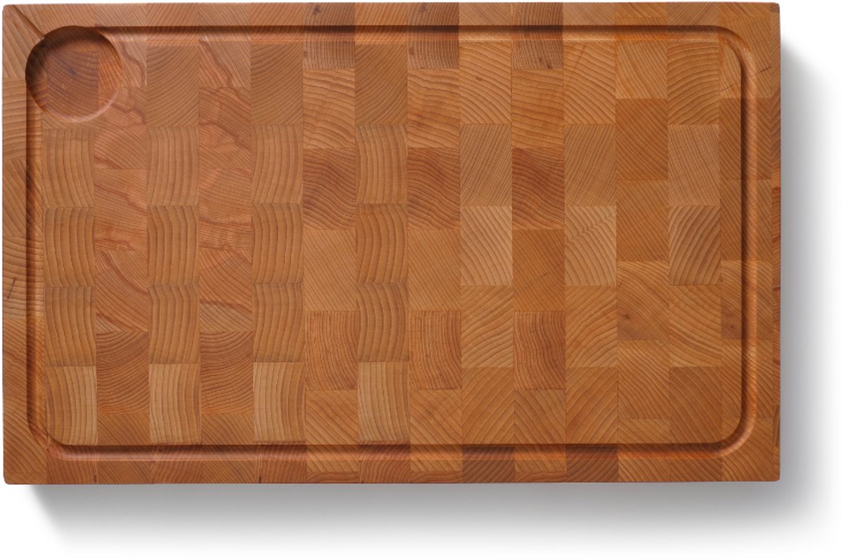 Skottsberg - Snijplank met Sapgeul 48,5 x 30 x 4 cm - Wood Works - FSC beukenhout - Dubbelzijdig met handgrepen