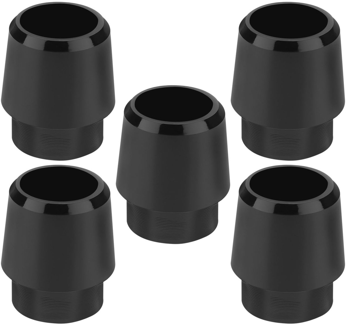 Dailygoods- Ferrules Zwart - 5 Stuks - Kunststof - Golfclubs - Compatibel met Callaway Mavrik/Rogue/Epic - Afmetingen 15x13 mm - Golfclubonderdelen