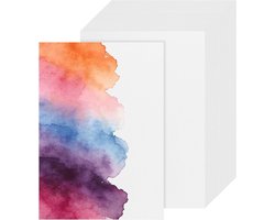 JAPCHET Aquarelpapier, 300 g/m², A4 wit, 100 vellen, voor tekenen schilderen, 29,7 x 21 cm