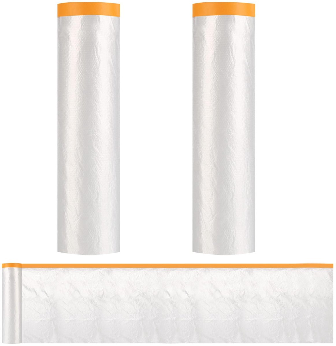Dailygoods- Afdekfolie 2 Rollen - 200 cm x 20 m - Plakband - Bescherming Vloeren/Meubels - Duurzaam PP - Eenvoudig te Gebruiken - Schilderfolie