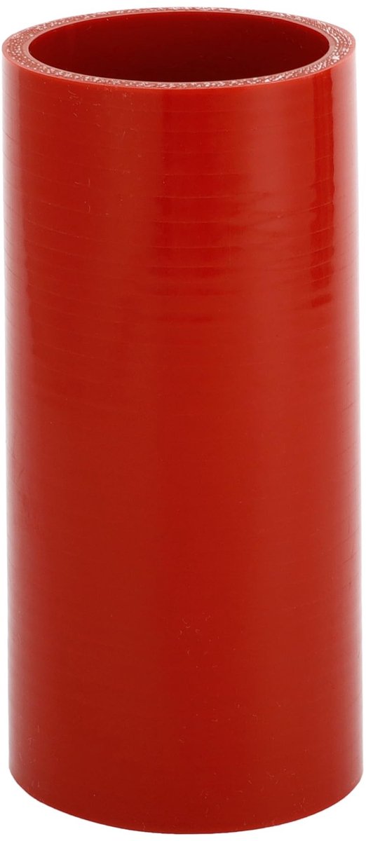 Dailygoods- Koelvloeistofslang - Rood - Siliconen - Binnendiameter 60 mm - Lengte 150 mm - Temperatuur tot 300 °C - Meerlaags geweven stof - Siliconenslang