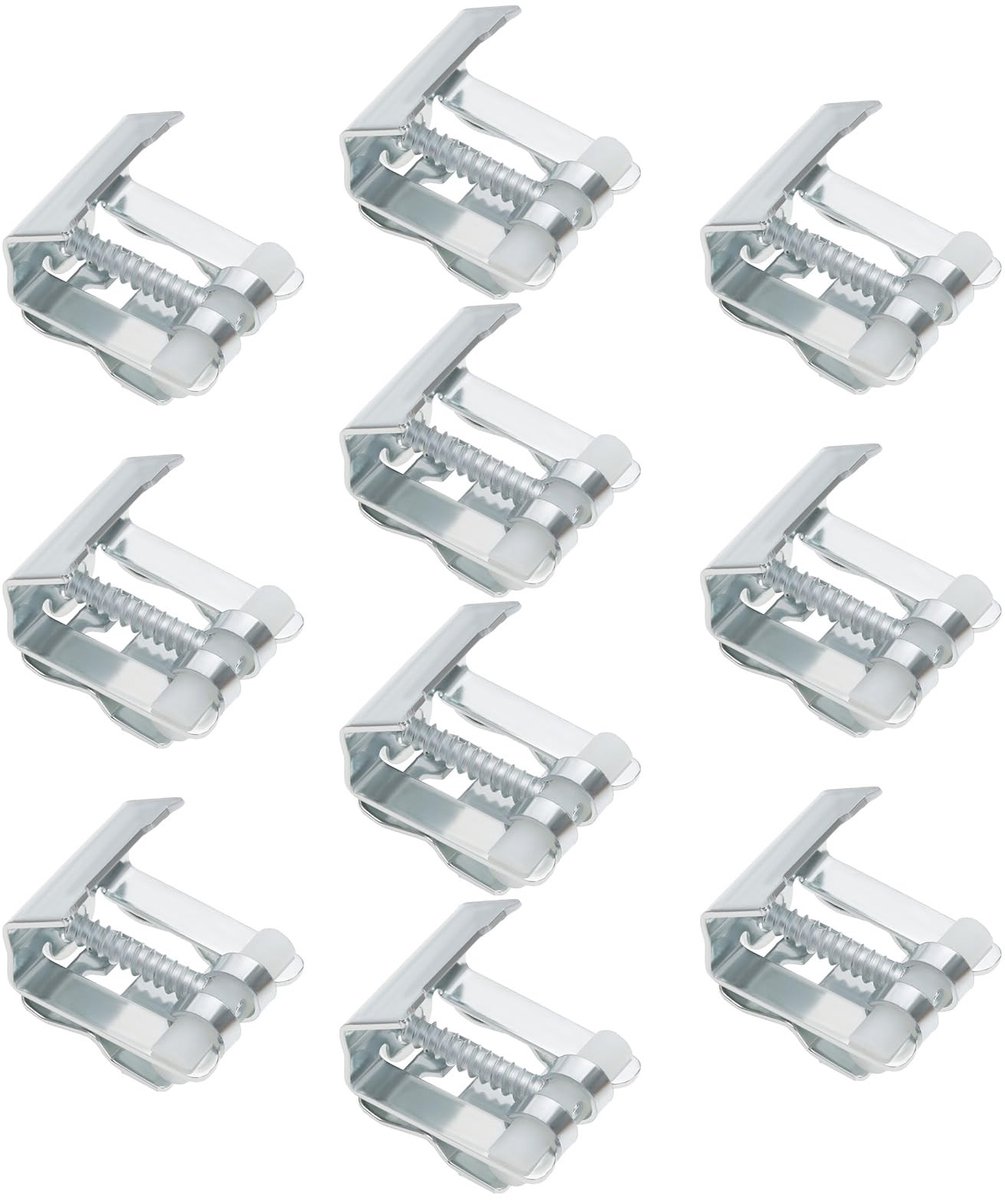 Dailygoods- Spoelbak Clips 10 Stuks - Bevestigingsclips - Beugels - Spoelbakmontageclips - Koude Plaat/Nylon - Corrosiebestendig 27,5 x 25 x 20 mm - Aanrechtclips