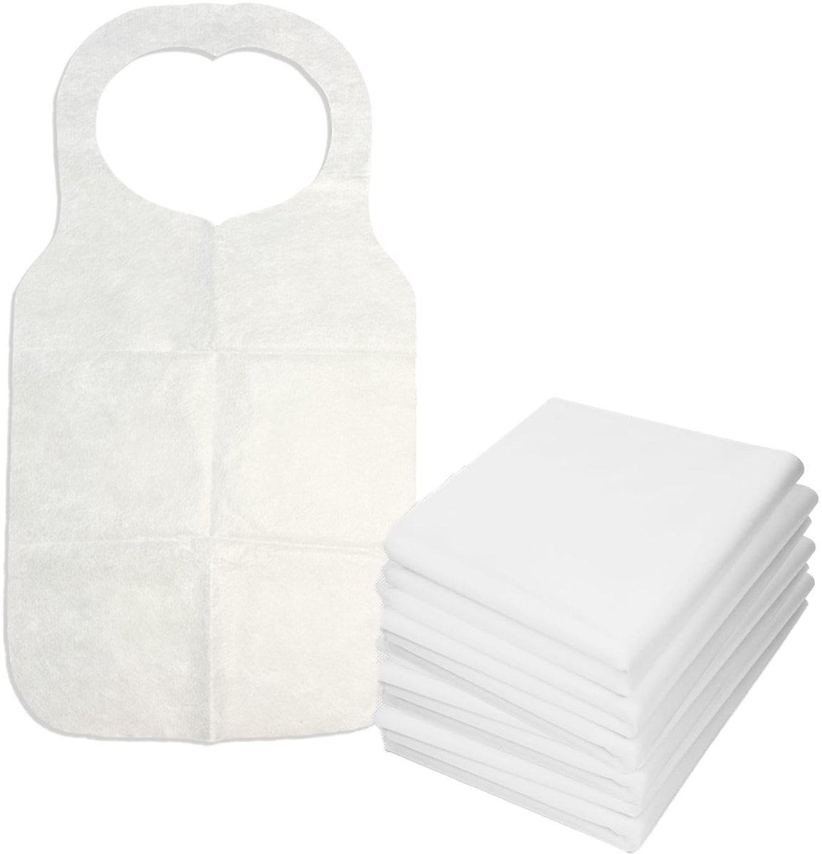 Dailygoods- Slabbetjes 25 stuks - Waterdichte Slab - Wegwerp Slabbetjes - Slabbetjes voor Volwassenen - Slabbetjes voor Kinderen - Papieren Slabbetjes - Wegwerp Schort