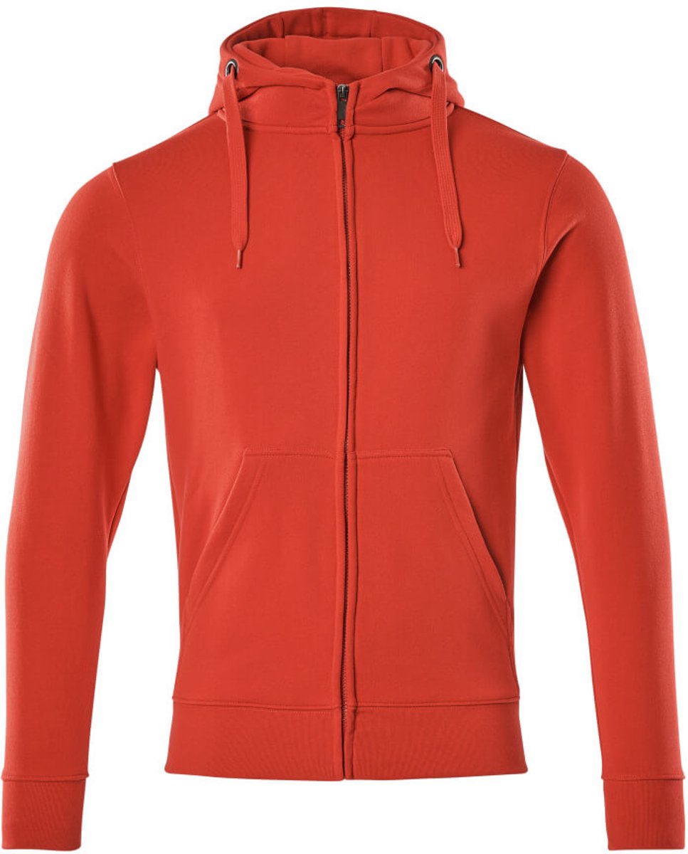 Mascot Crossover Capuchontrui met rits 51590-970 - signaalrood - L