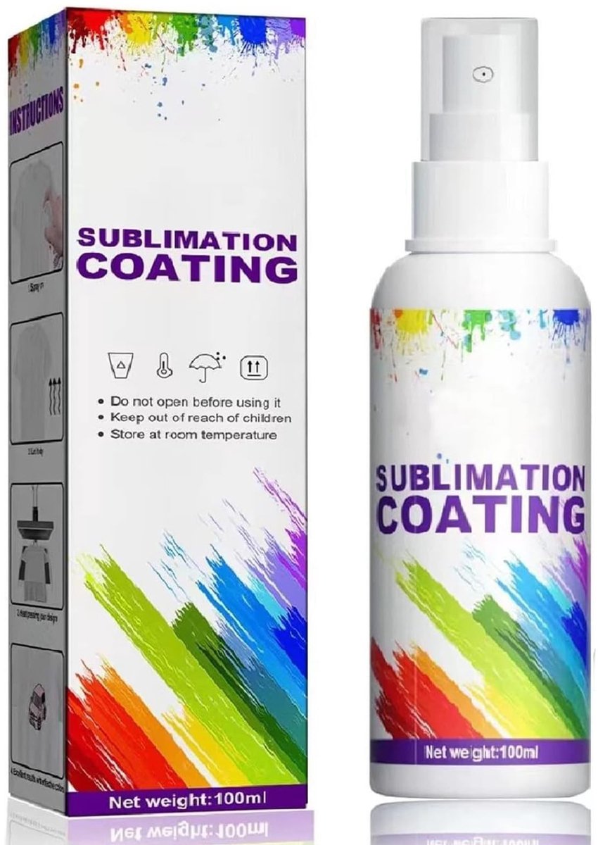 Dailygoods- Sublimatiespray 100 ml - Coating Spray voor Katoenen Shirts - Hoge Prestaties - Glanzende Glans - Snelle Verdamping - Milieuvriendelijk