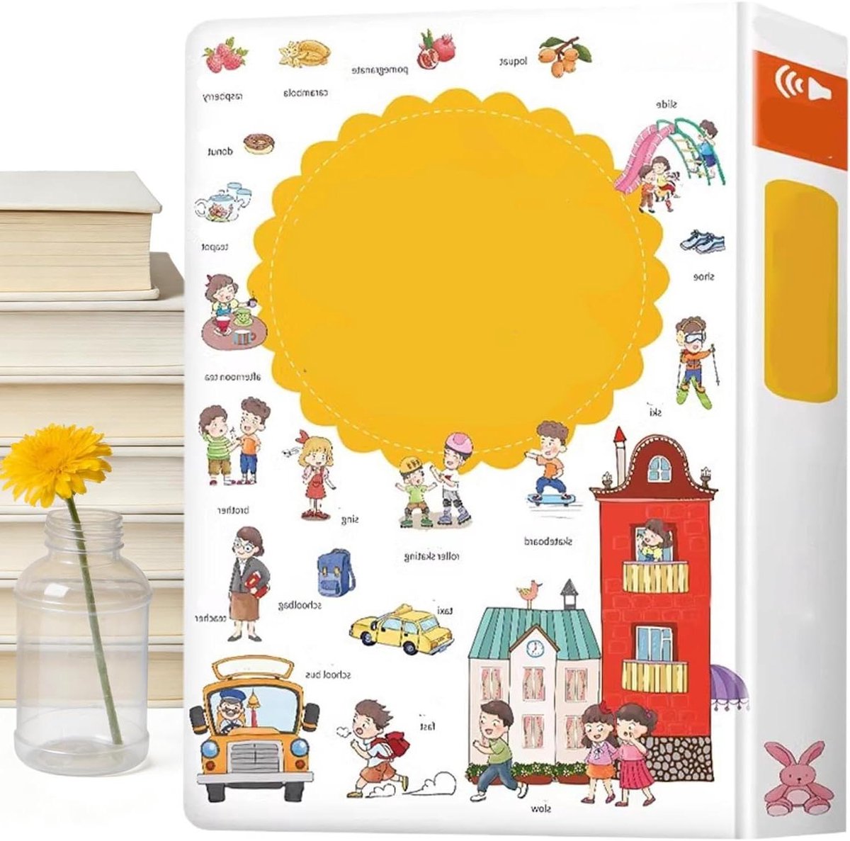 Interactief Leerboek - Engels Woordenboek - Kinderen Leren - Scheurvaste Pagina's - 20 x 27 cm - Meerdere Kleuren