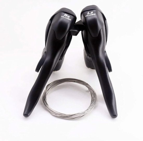 Racefiets Shifters - Hendelrem Fiets - 2x9 Versnellingen - Aluminium Remhendel - 440 gram - Zwart — afbeelding 3
