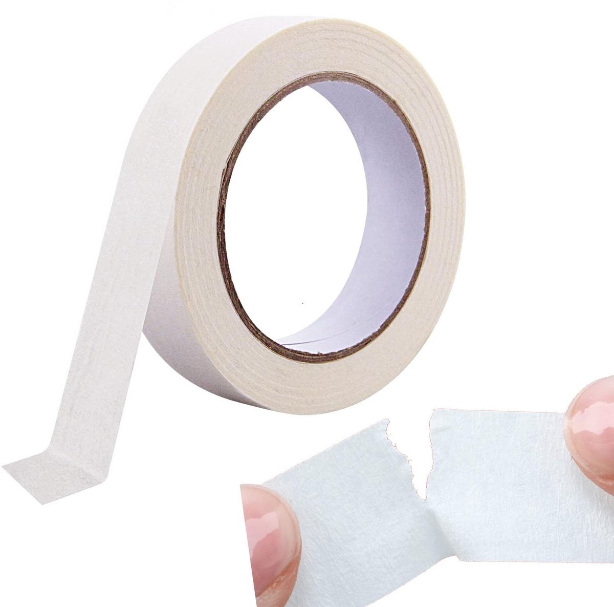 Dailygoods- Maskingtape 50 m x 25 mm - Verwijderbare Papier Tape - Tekenband - Waterverf Tape - Canvas Tape - Schone Verfafplakband