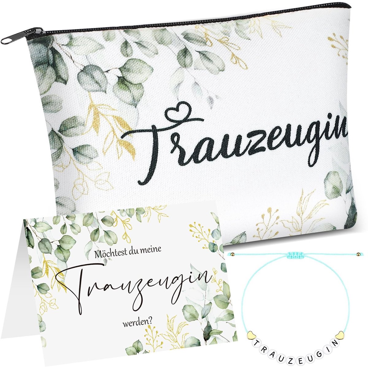 Dailygoods- Cosmeticatas Hoogwaardige Make-up Tas - Bruidsmeisjesarmband - Uniek Design - Ruimte voor Cosmetica - Afmetingen 23 x 15 x 5 cm - Perfect voor Bruiloft
