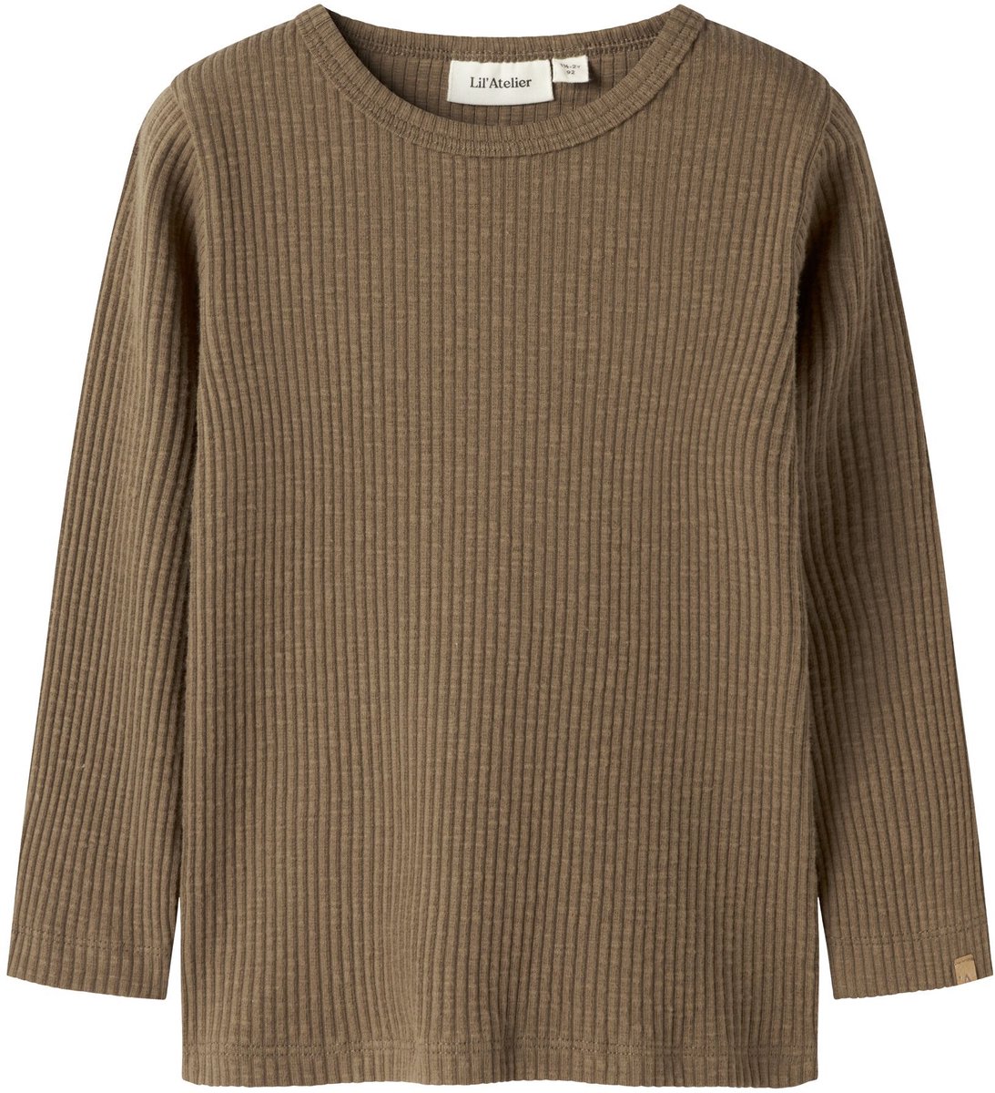 Lil' Atelier Top met lange mouwen Geribd