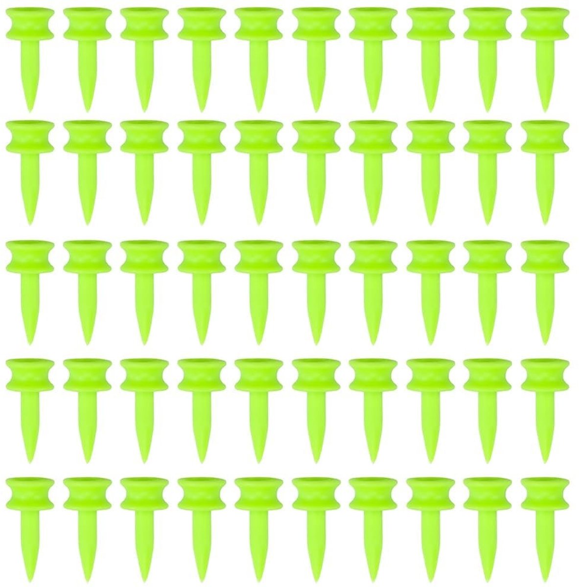 Dailygoods- Golftees 50 stuks - Onbreekbare Kunststof - Duurzaam - 2,54 cm - Geschikt voor Training - Eenvoudig Inbrengen - Golfaccessoires