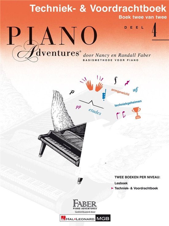 Piano Adventures: Techniek & Voordrachtboek bij Deel 4 (NL)  ... - cover