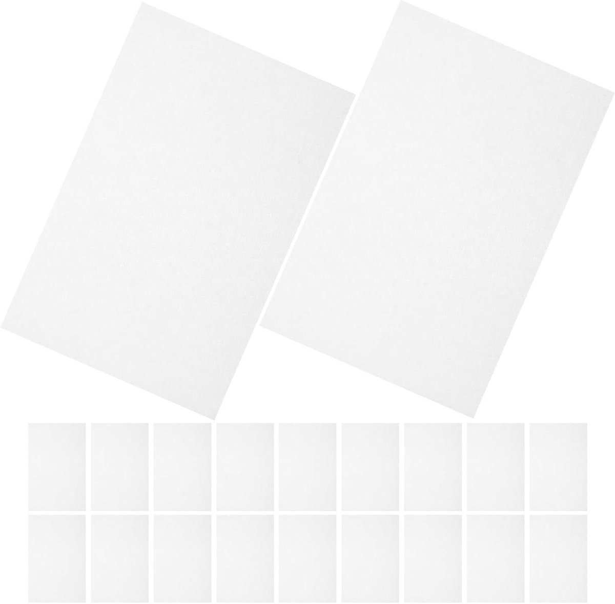 Vogelkooi Bodemliners - Wegwerp Papier - Kooi Schoonhouden - Sterk Absorberend - 100 Vellen - Wit