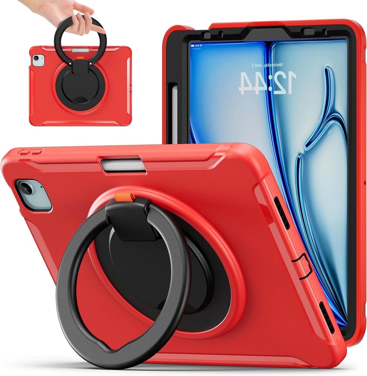 Tablethoes - Beschermhoes - Tablet Gebruik - Ingebouwde Standaard - 109 inch - Rood