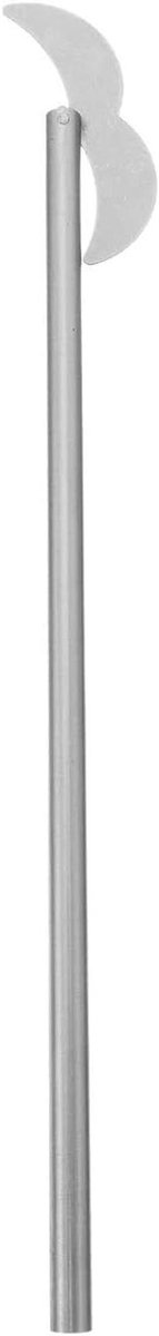 Roerstaafjes Roestvrij Staal - Roerstokjes Brouwpaddel - Dranken Mengen - Spiegelgepolijst - 26 cm - Zilver