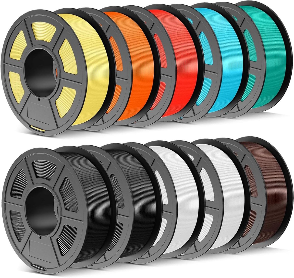 3D Printer Filament - PETG Materiaal - Objecten Creëren - Hoge Taaiheid - 10kg Pakket - Veelkleurig