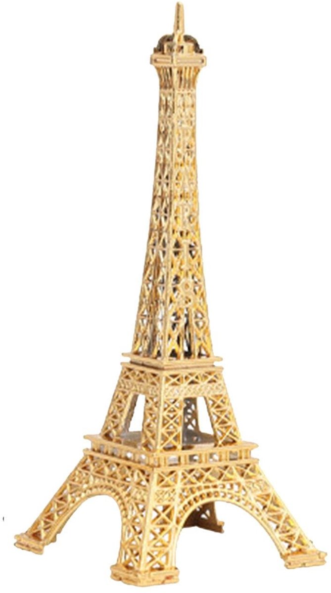 Dailygoods- Eiffeltoren Standbeeld Realistisch - Feestdecoratie - Taart Topper - Verzamelsouvenir - Ambachtelijk - Perfect voor Huis/Kantoor