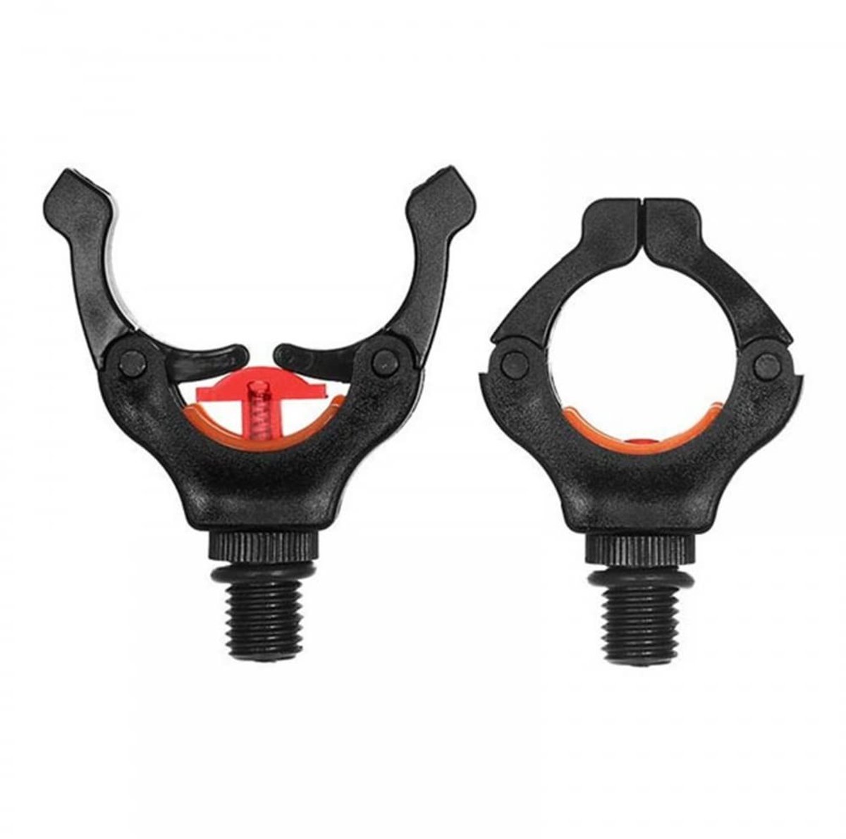 Dailygoods- Hengel met V-Head Beugelkop - 2 Stuks - Hengelhouder - Stabiele Bevestiging - Slijtagebestendige Silicone Ring - Magneten voor Stabiliteit - Hengelsteun