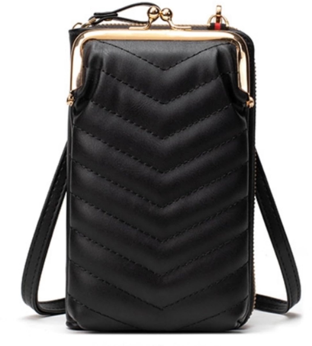 Golden crown - Kleine schoudertas - Mobiele telefoon - Lichtgewicht en veelzijdig - Doorzichtig - Crossbody-tas - Perfect voor onderweg - Geschikt voo