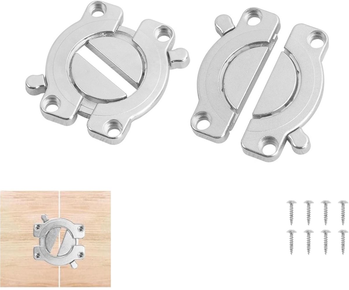 Dailygoods- Tafelbladen Connectoren - 2 Stuks - Werkbladconnector - Voor Bureautafel/Eetta